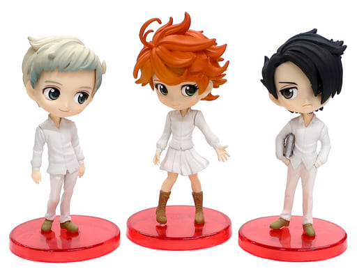 Emma, Ray, Norman, Limited Q Posket Mini Petite Figure Set, The Promised Neverland, Banpresto