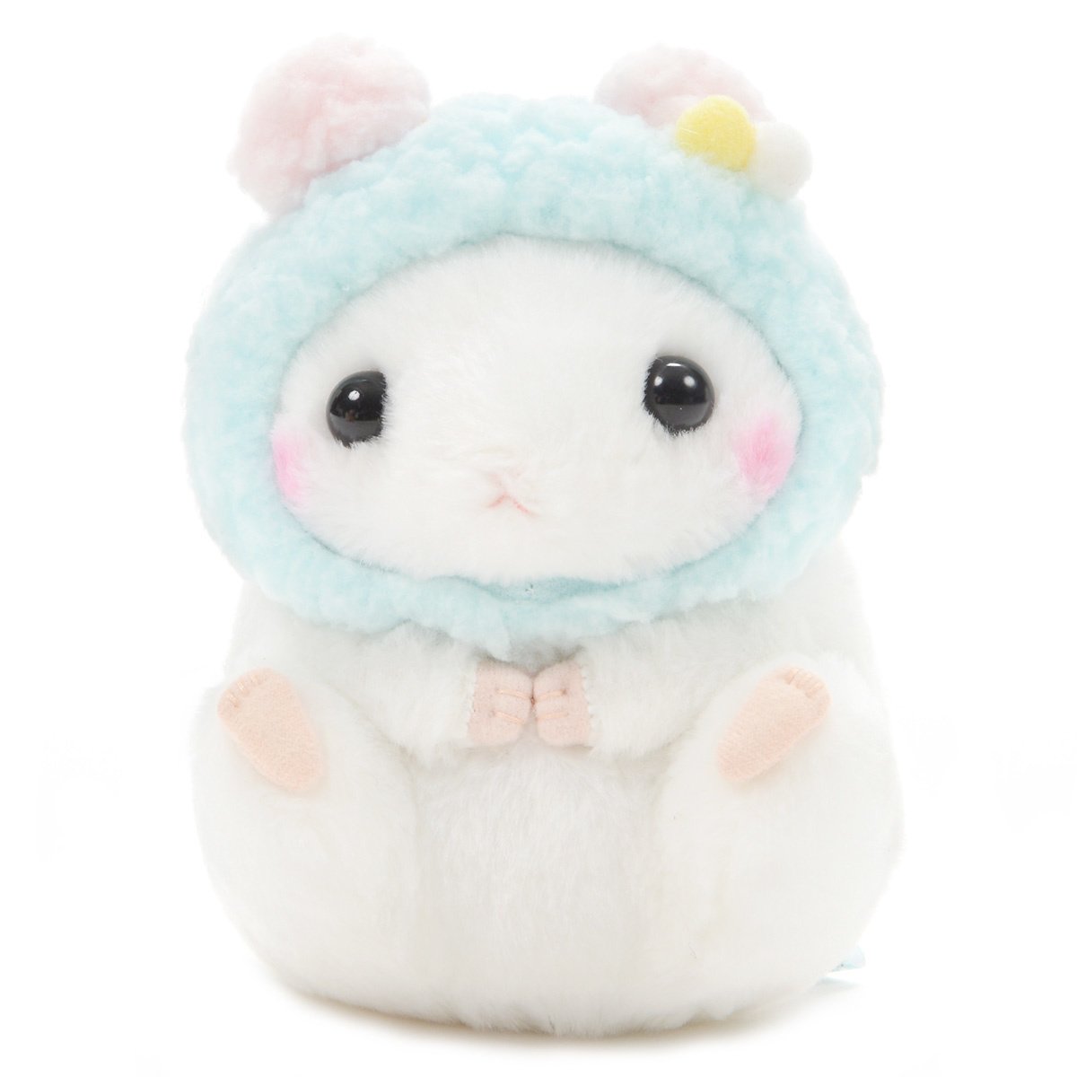 Hamster Plush Doll Amuse Coroham Coron Winter Plush Collection Yukimaru White 5 Inches