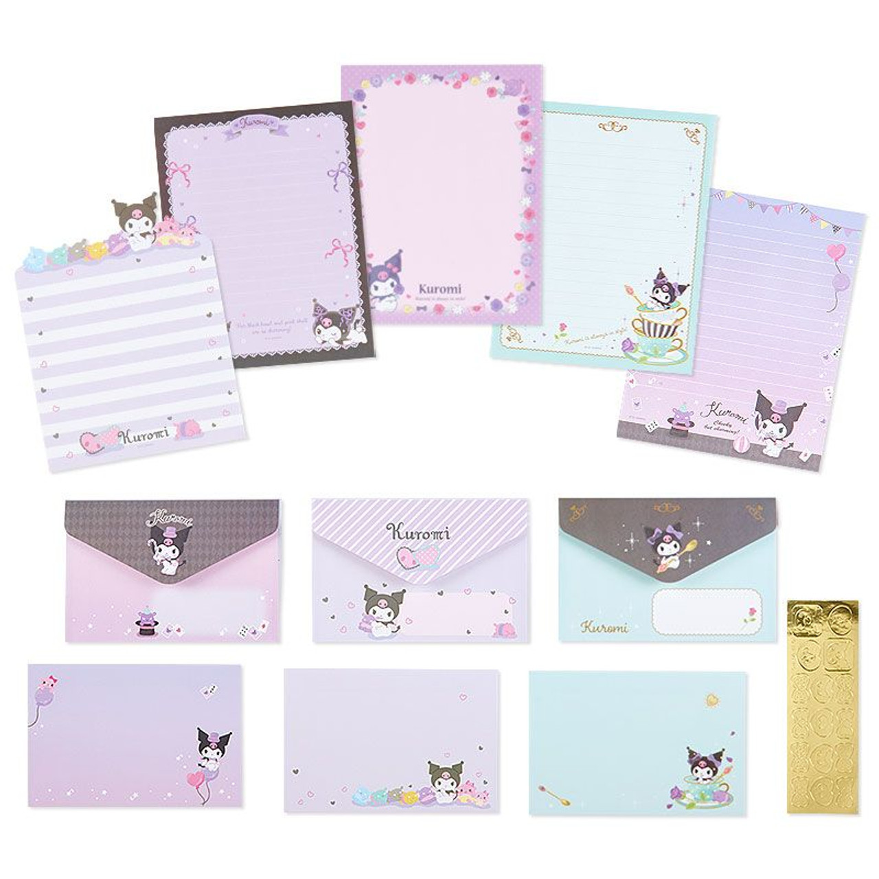 Kuromi Letter Set Sanrio