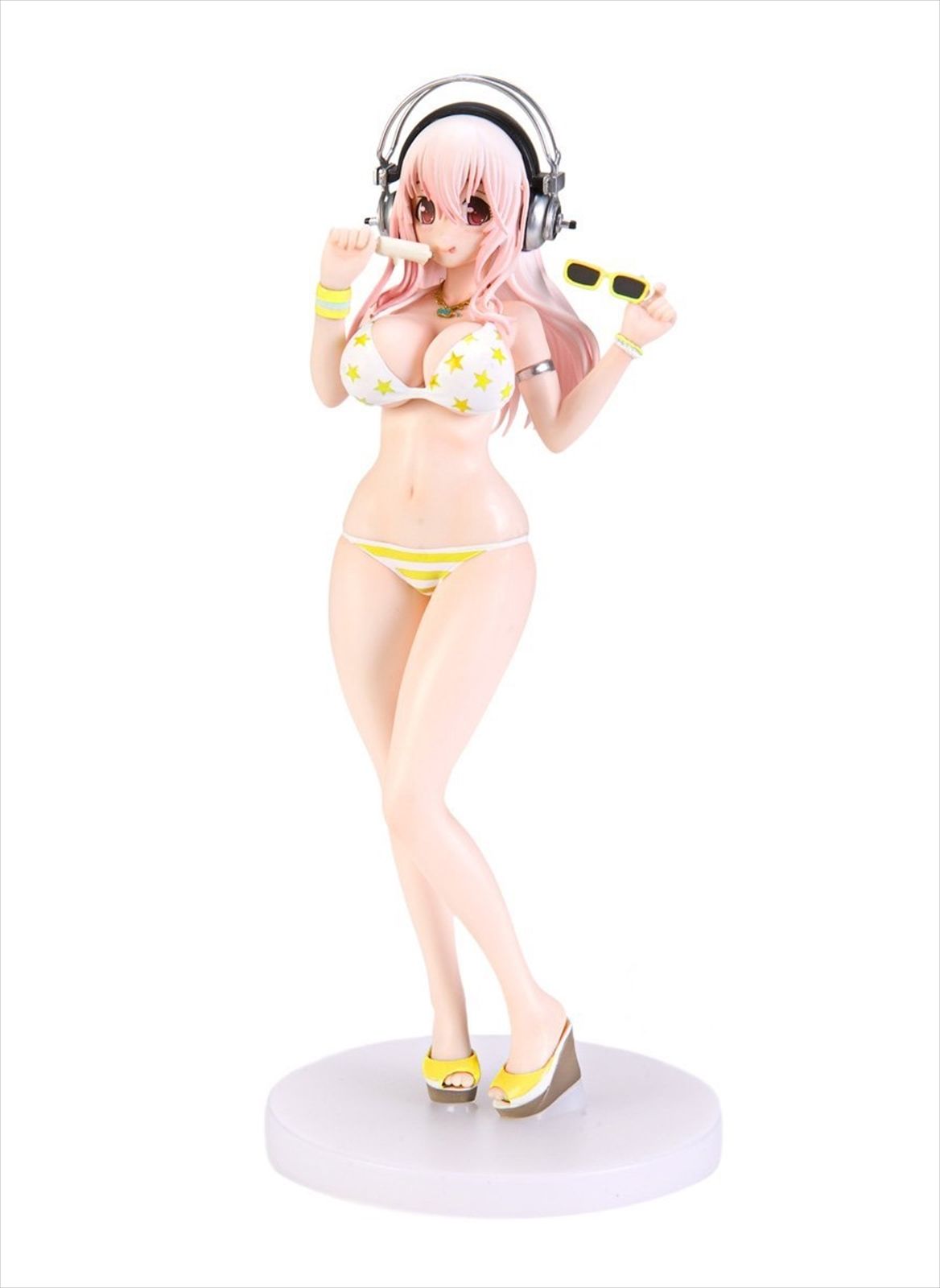 Super Sonico, Summer Beach Figure, Lemon Macaron, Super Sonico, Taito