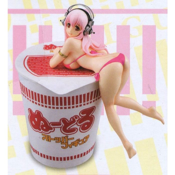 Super Sonico, Noodle Stopper Figure, Pink Swimsuit Ver, Super Sonico, Furyu