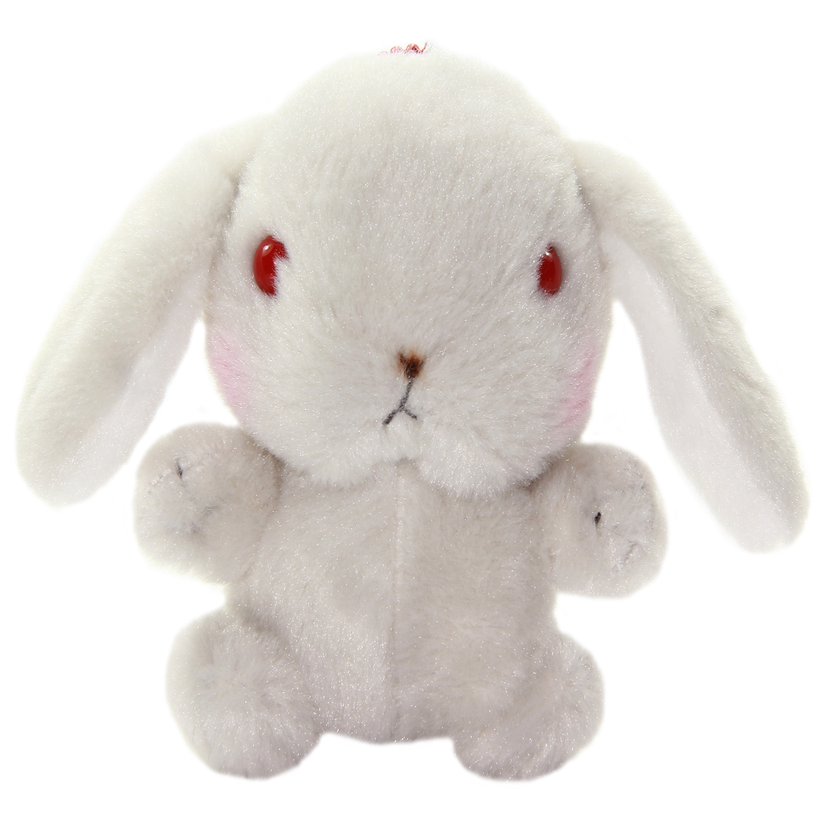Amuse Bunny Plushie Cute Stuffed Animal Toy Grey 5 Inches