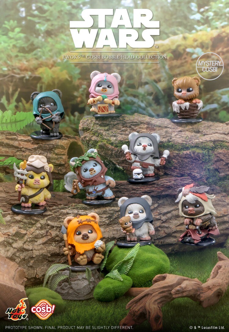 Hot Toys Star Wars Ewoks Bobble-Head Cosbi Collection - Random Blind Box Figure