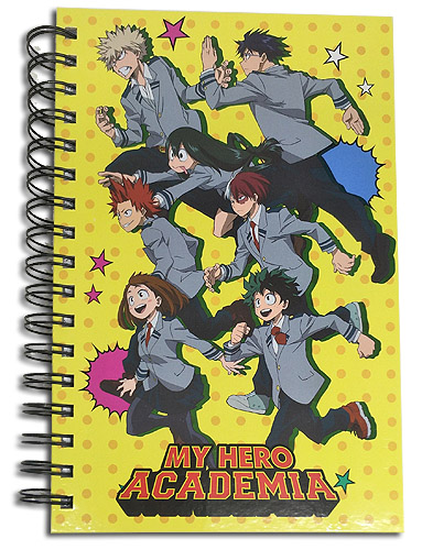 My Hero Academia Group Spiral Anime Notebook