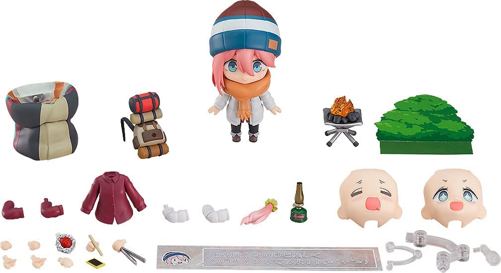 Nadeshiko Kagamihara Nendoroid 1623-DX Figure, Solo Camp Ver. DX Edition, Laid-Back Camp, Yuru Camp, Good Smile Company
