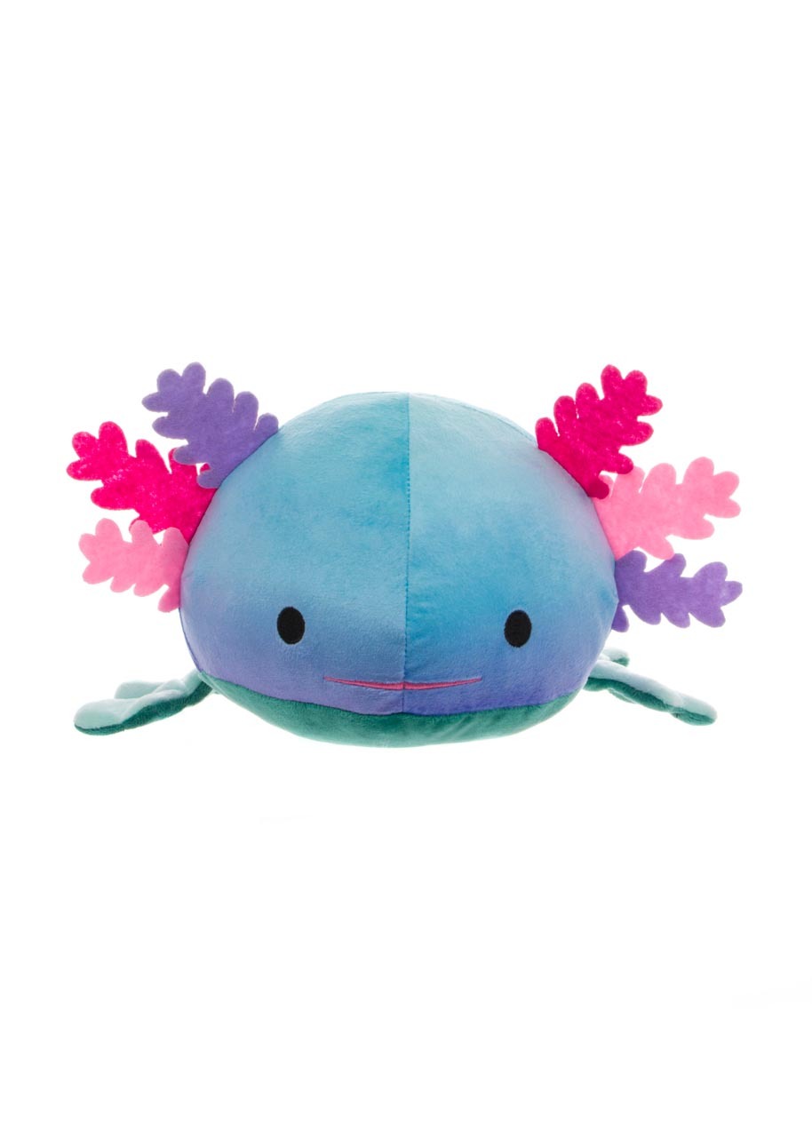 Axolotl Plush Doll, Teal, Honeymaru, 15 Inches