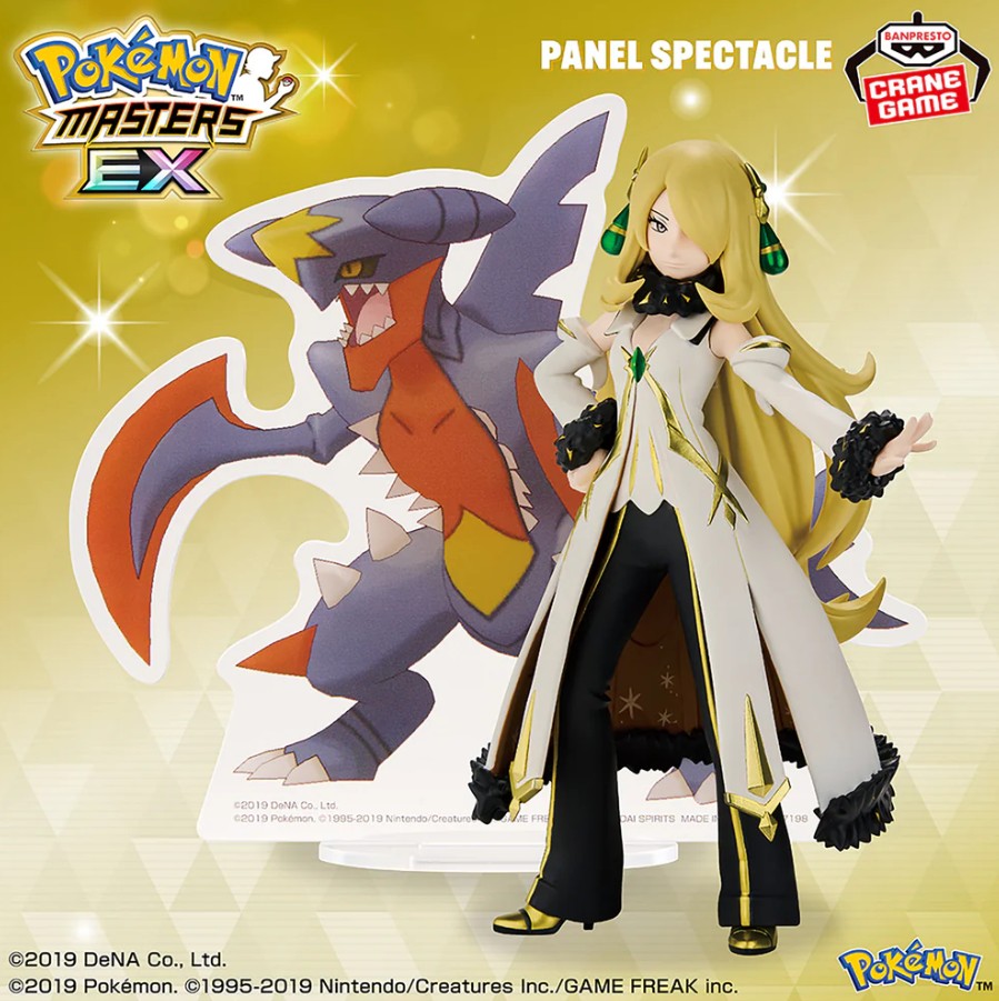 Cynthia Figure & Mega Garchomp Acrylic Stand, Pokemon Masters EX Panel Spectacle, Banpresto