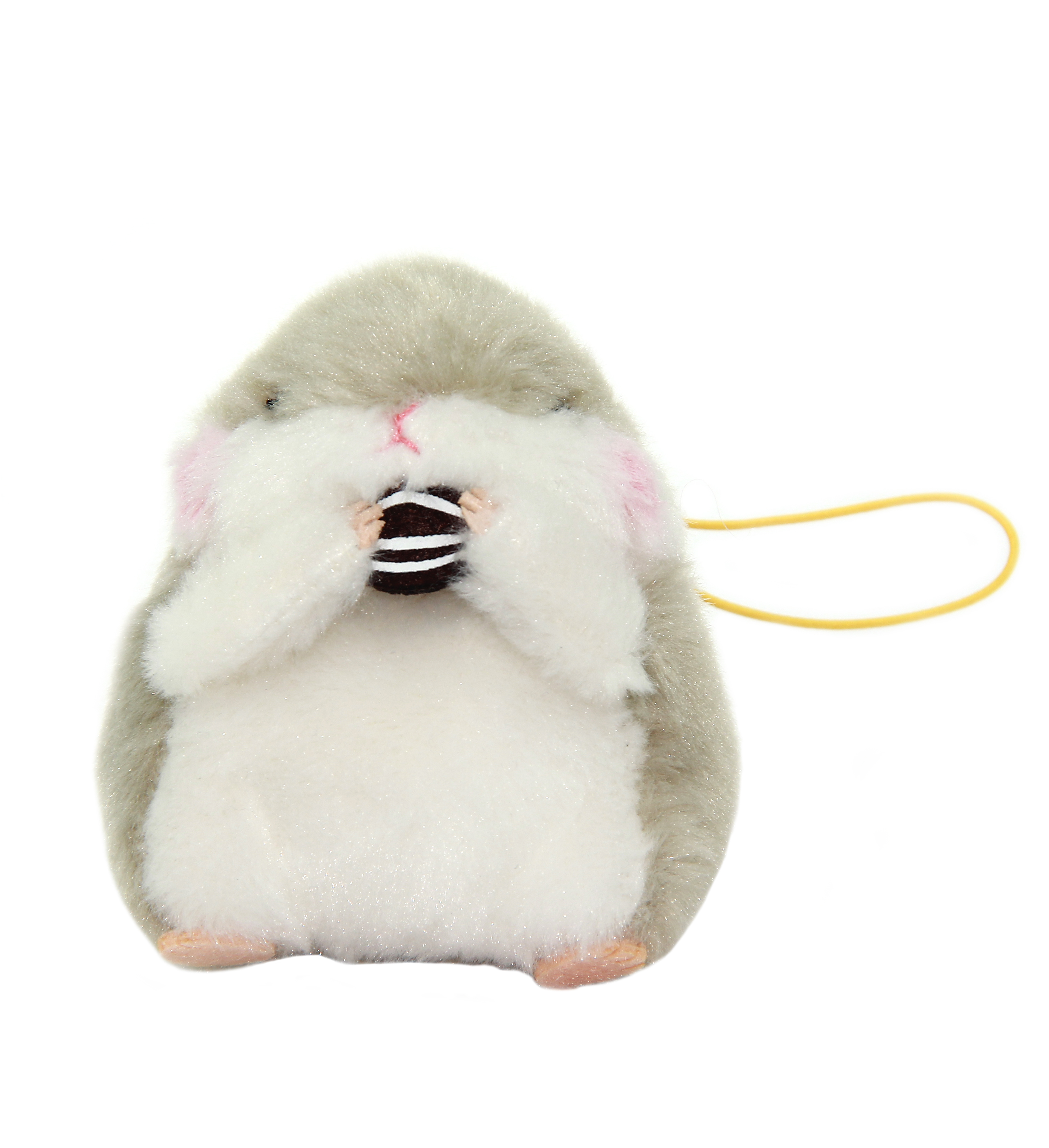 Plush Hamster, Amuse, Coroham Coron, Yun-kun, Grey, 3 Inches