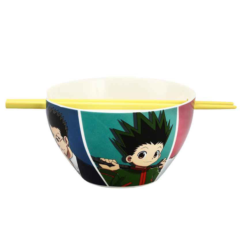 Hunter X Hunter Characters Ceramic Ramen Bowl with Chopsticks