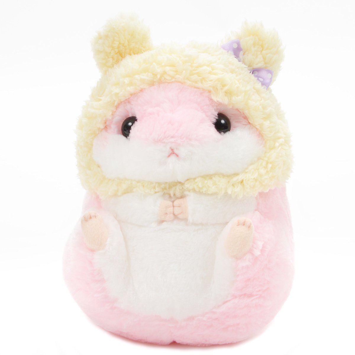 Hamster Plush Doll Amuse Coroham Coron Winter Plush Collection Momo-chan Pink Jumbo 10 Inches