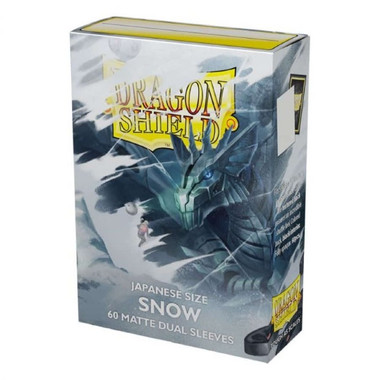 Dragon Shield - Snow - Matte Dual Japanese Size Card Sleeves (60ct)