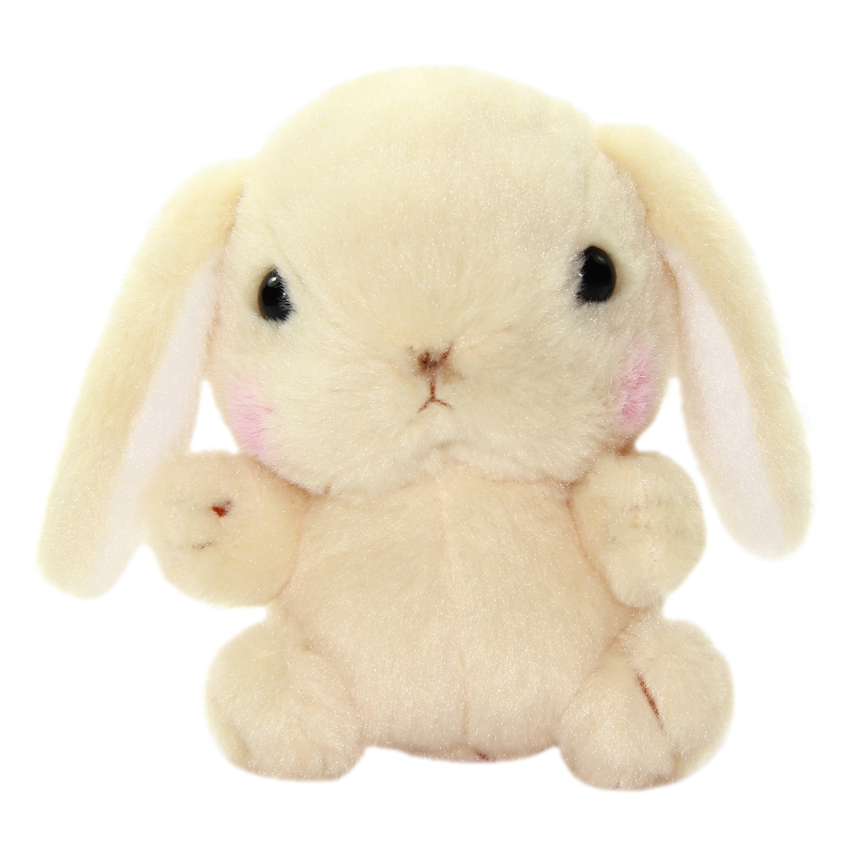 Amuse Bunny Plushie Cute Stuffed Animal Toy Beige 5 Inches