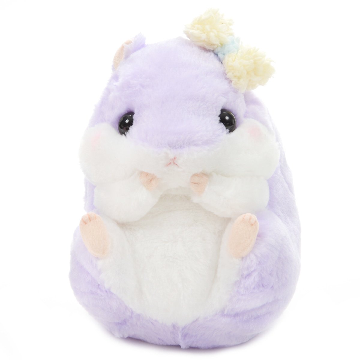 Hamster Plush Doll Amuse Coroham Coron Winter Plush Collection Budo-chan Purple Jumbo 10 Inches