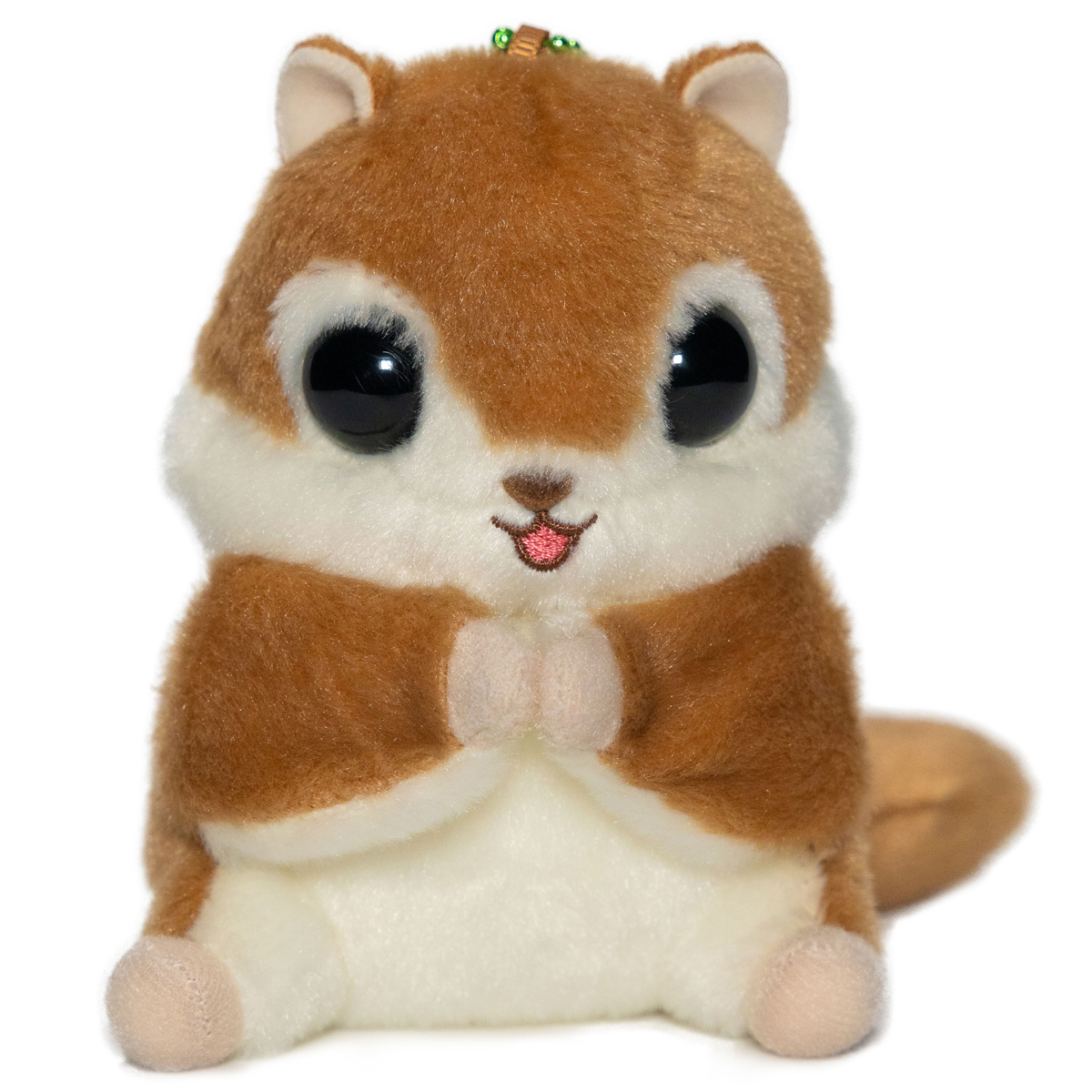 Flying Squirrel Plush Doll, Brown, Keychain Size, 4 Inches