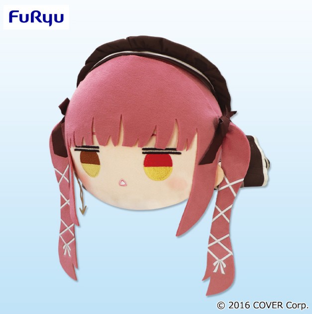 Hololive Houshou Marine with Hat Lying Down Big Plush 10 Inches Furyu