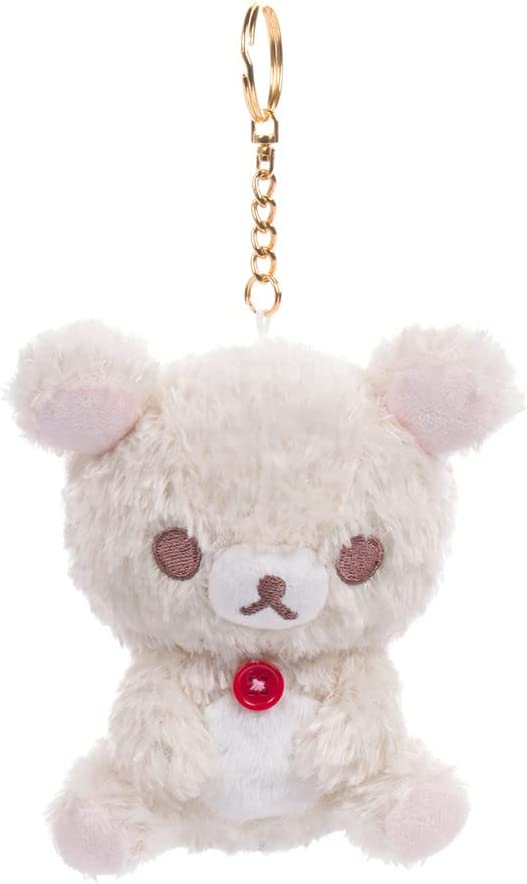 Korilakkuma Milk Tea Plush Doll Keychain 4 Inches San-X