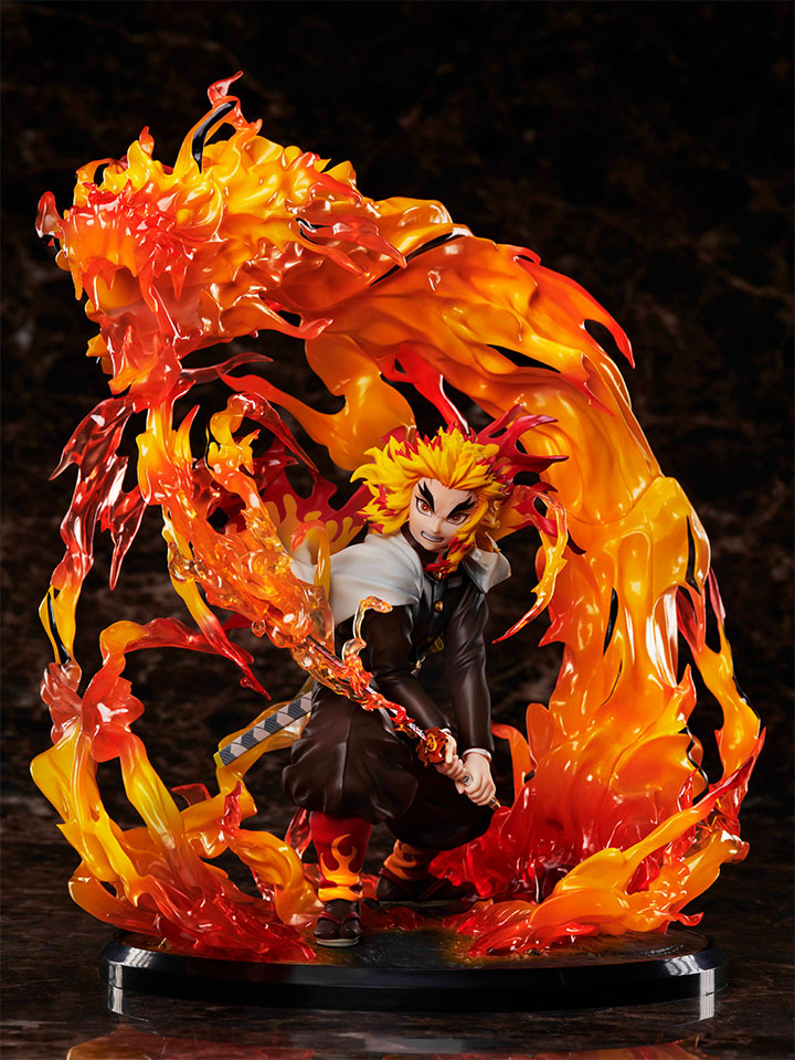 Kyojuro Rengoku Figure, 1/8 Scale Pre-Painted Statue, Demon Slayer, Kimetsu no Yaiba, Aniplex