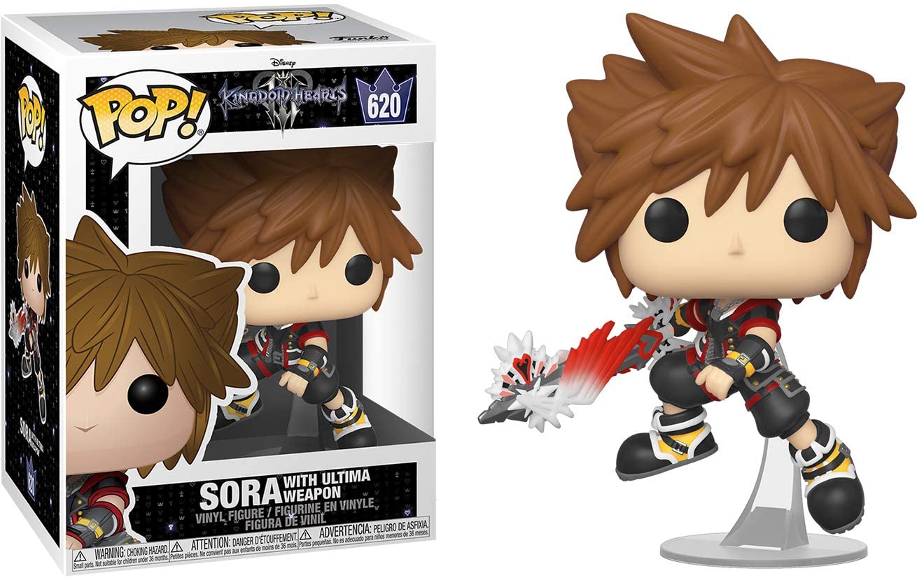 Sora Figure Kingdom Hearts Funko Pop Animation 3.75 Inches Funko Pop 620