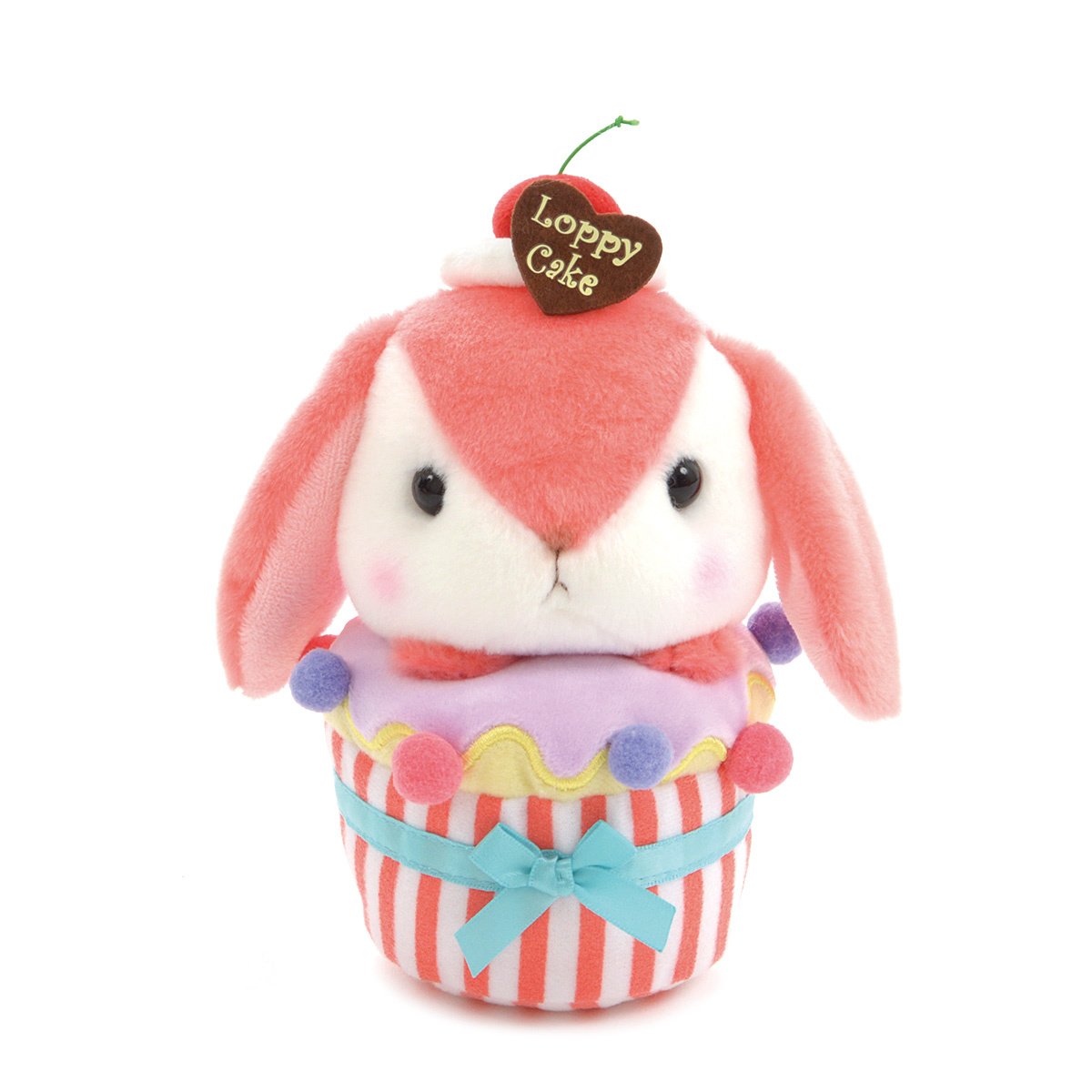 Plush Bunny, Amuse, Pote Usa Loppy, Cherry-chan, Dark Pink, 6 Inches