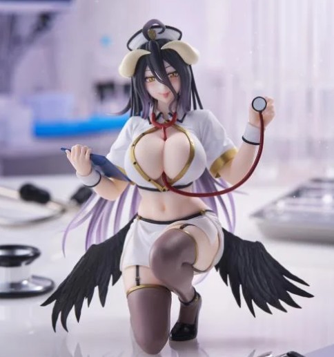 Albedo Figure - Desktop Cute Nurse Ver Overlord by Taito