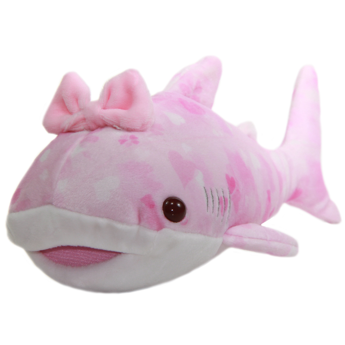 Aquarium Collection Plush Whale Shark Plush Toy Super Soft Stuffed Animal Pink White Dot 8 Inches
