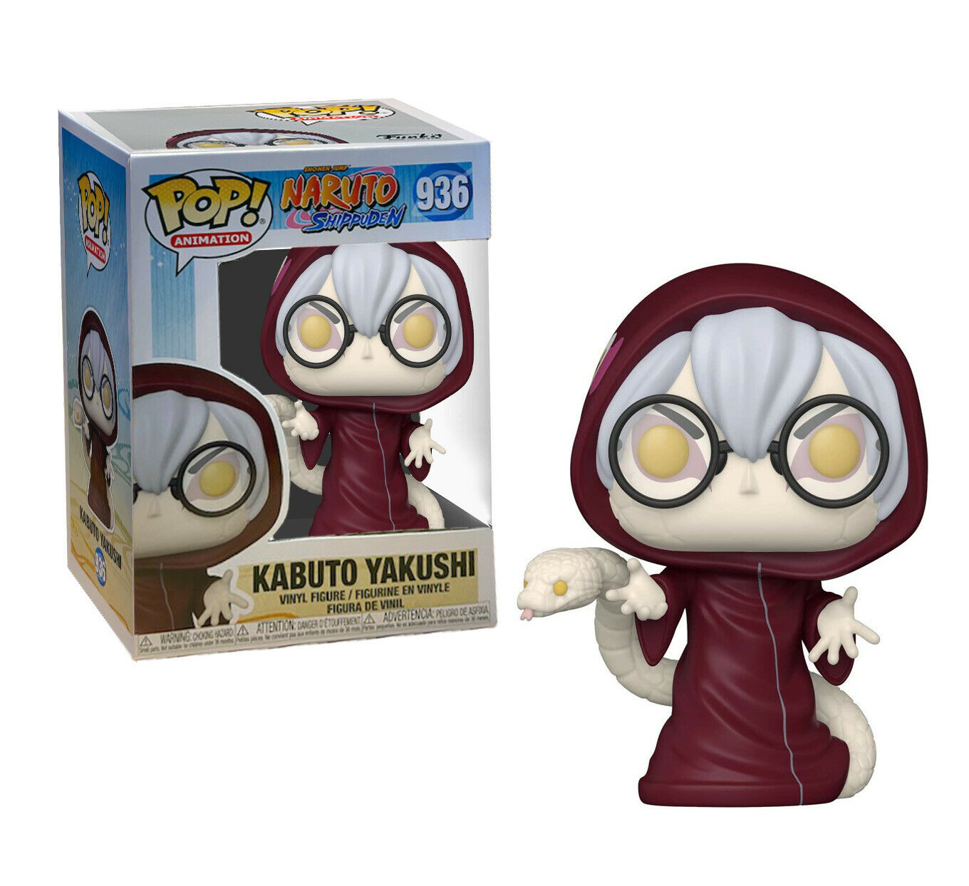 Kabuto Yakushi Figure Naruto Funko Pop Animation 3.75 Inches Funko Pop 936