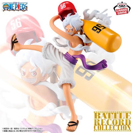 Monkey D. Luffy Figure, Gear 5 with baseball bat, One Piece Battle Record Collection, Banpresto