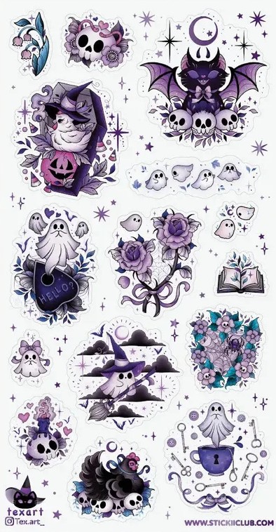 Boo Bloom Sticker Sheet