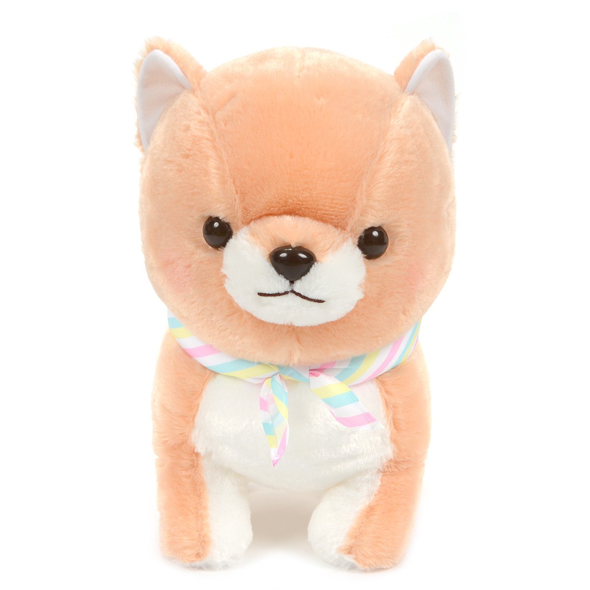 Amuse Dog Plushie, Mameshiba San Kyodai Funwari Yume no Kuni Taiga Pastel Light Brown 15 Inches BIG Size
