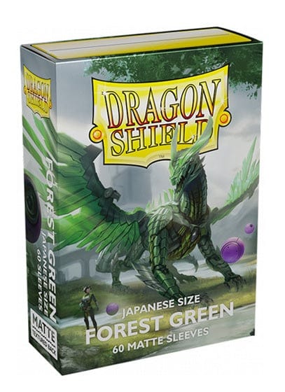 Dragon Shield - Forest Green - Matte Japanese Size Card Sleeves (60ct)