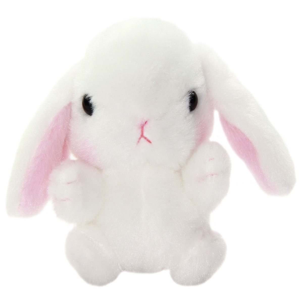 Amuse Bunny Plushie Cute Stuffed Animal Toy White 5 Inches