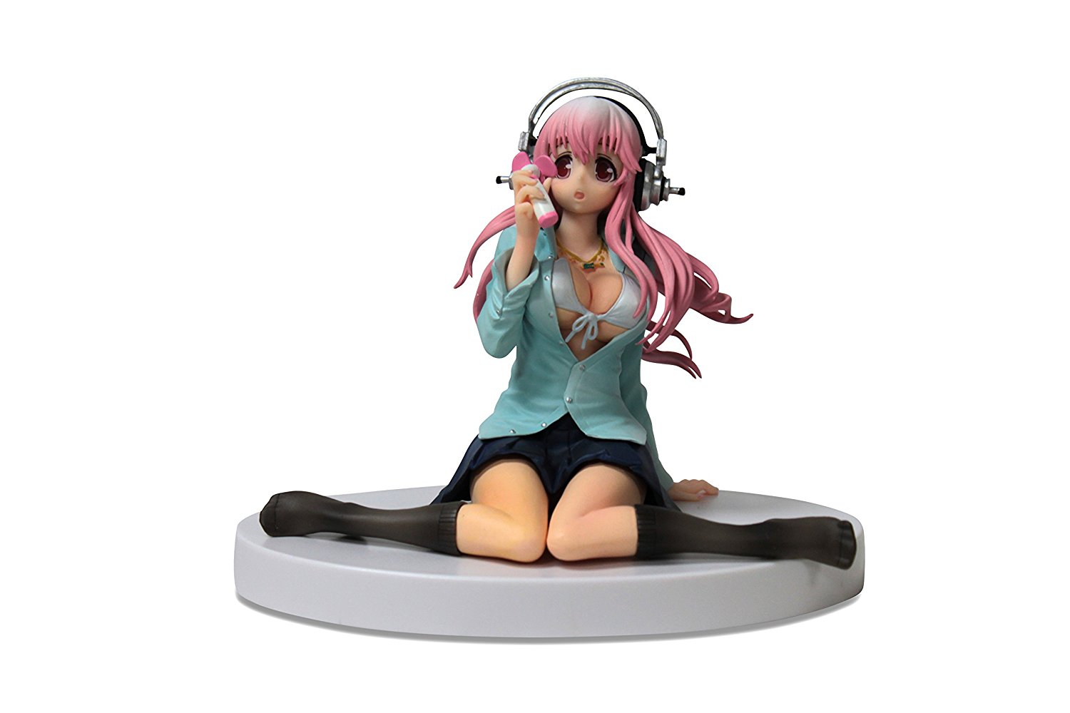 Super Sonico, Sitting with Fan Figure, Super Sonico, Everyday life, Furyu