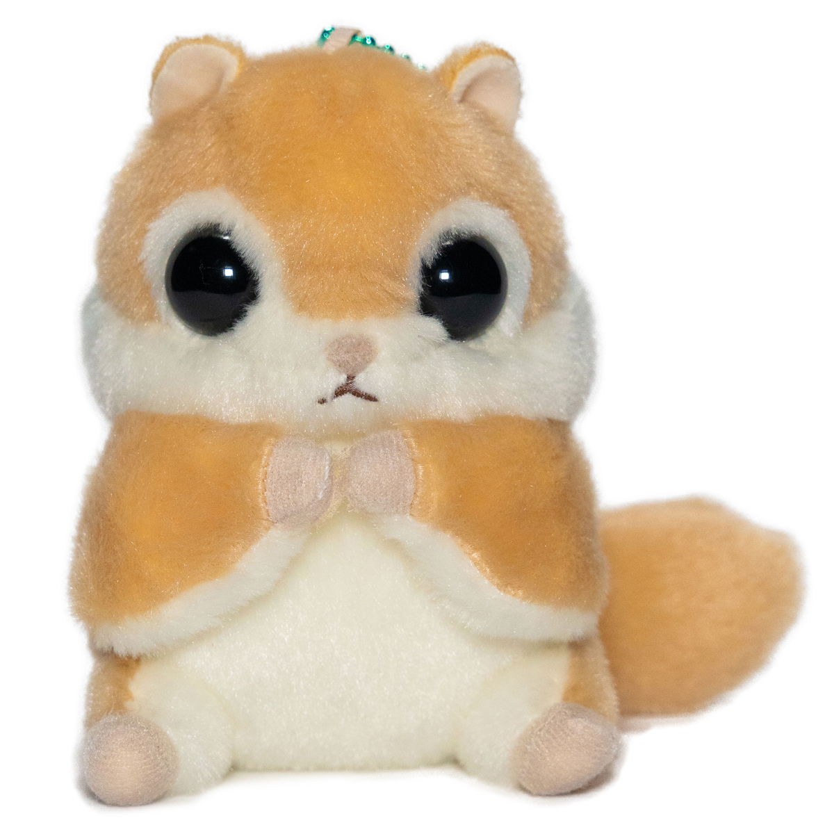 Flying Squirrel Plush Doll, Light Brown, Keychain Size, 4 Inches