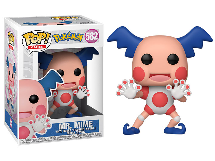 Mr. Mime Figure Pokemon Pop Animation 3.75 Inches Funko Pop 582