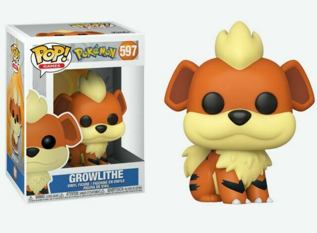 Growlithe Figure Pokemon Pop Animation 3.75 Inches Funko Pop 597