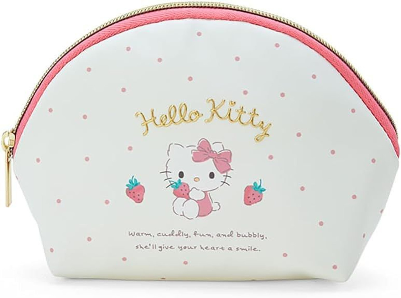 Hello Kitty Pouch, Cosmetic Bag, White, Sanrio