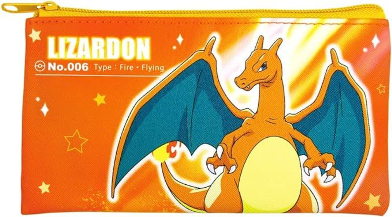 Pokemon Pocket Monster Flat Multi Pouch Charizard Orange