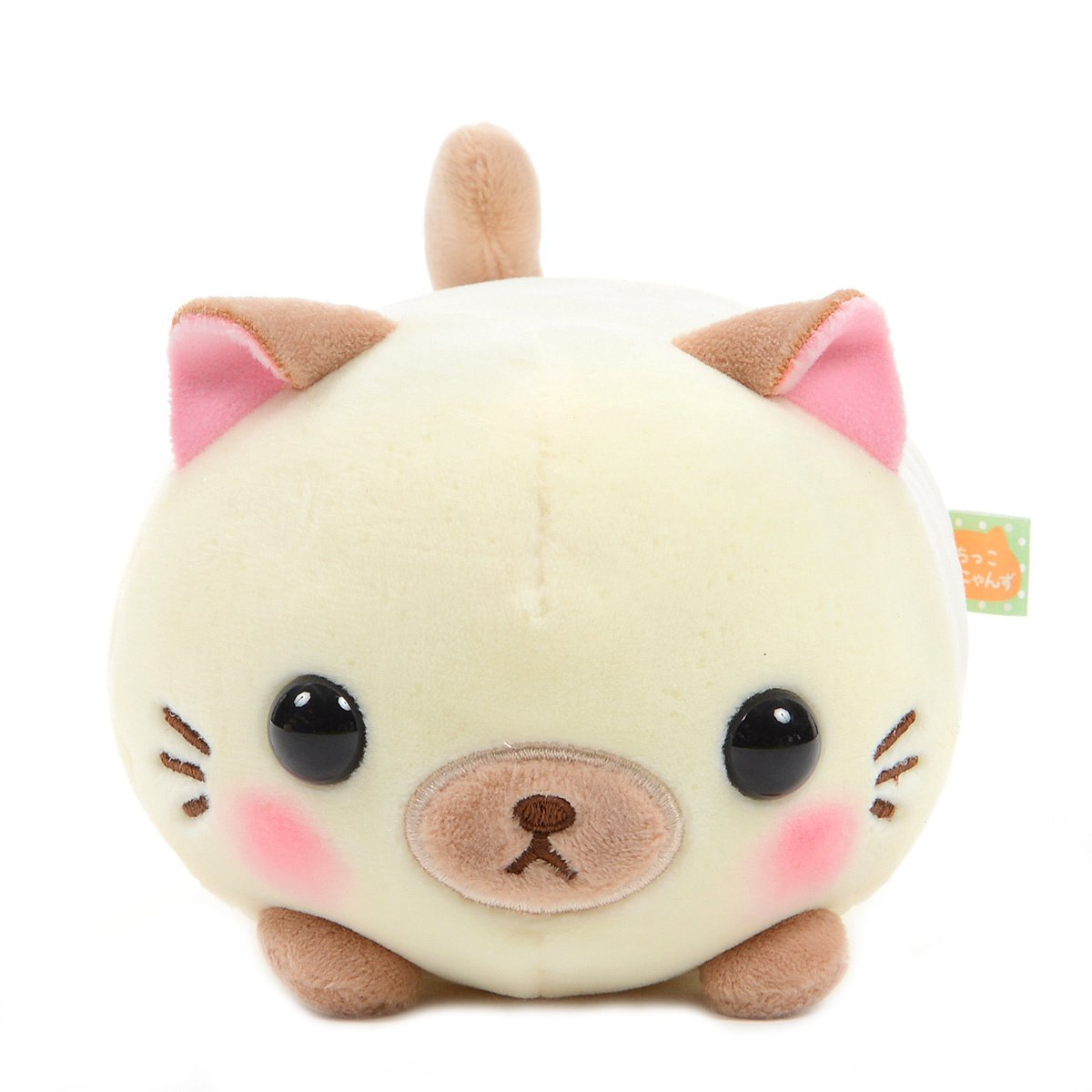 Mochikko Neko Nyanzu Beige Cat Plush Amuse Super Soft Japan Standard Size Shamu-nyan