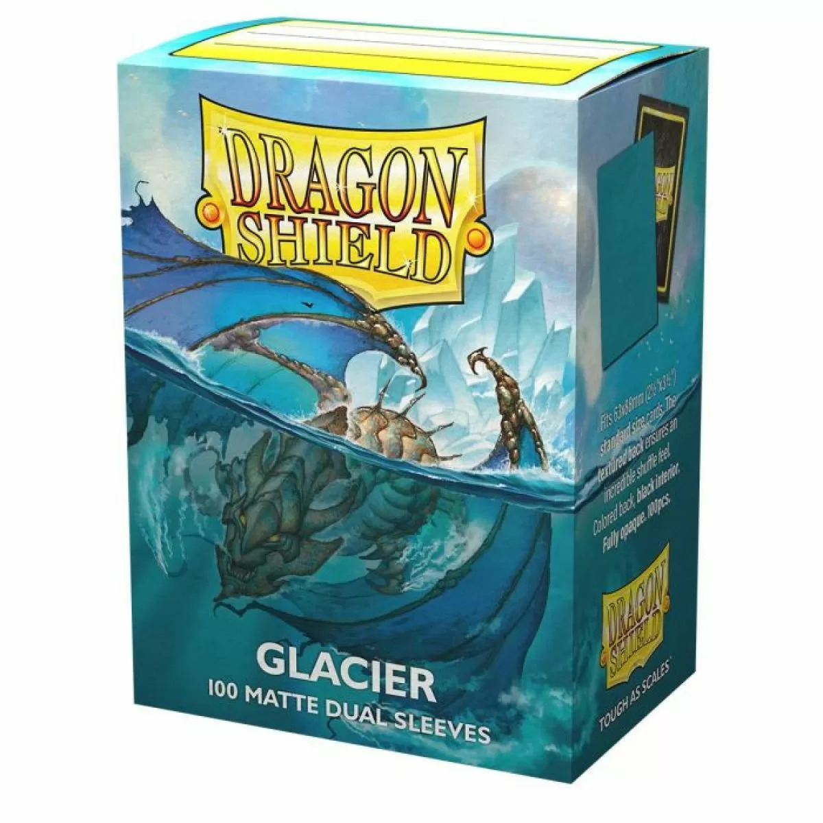 Dragon Shield - Glacier - Matte Dual Japanese Size Card Sleeves (100ct)