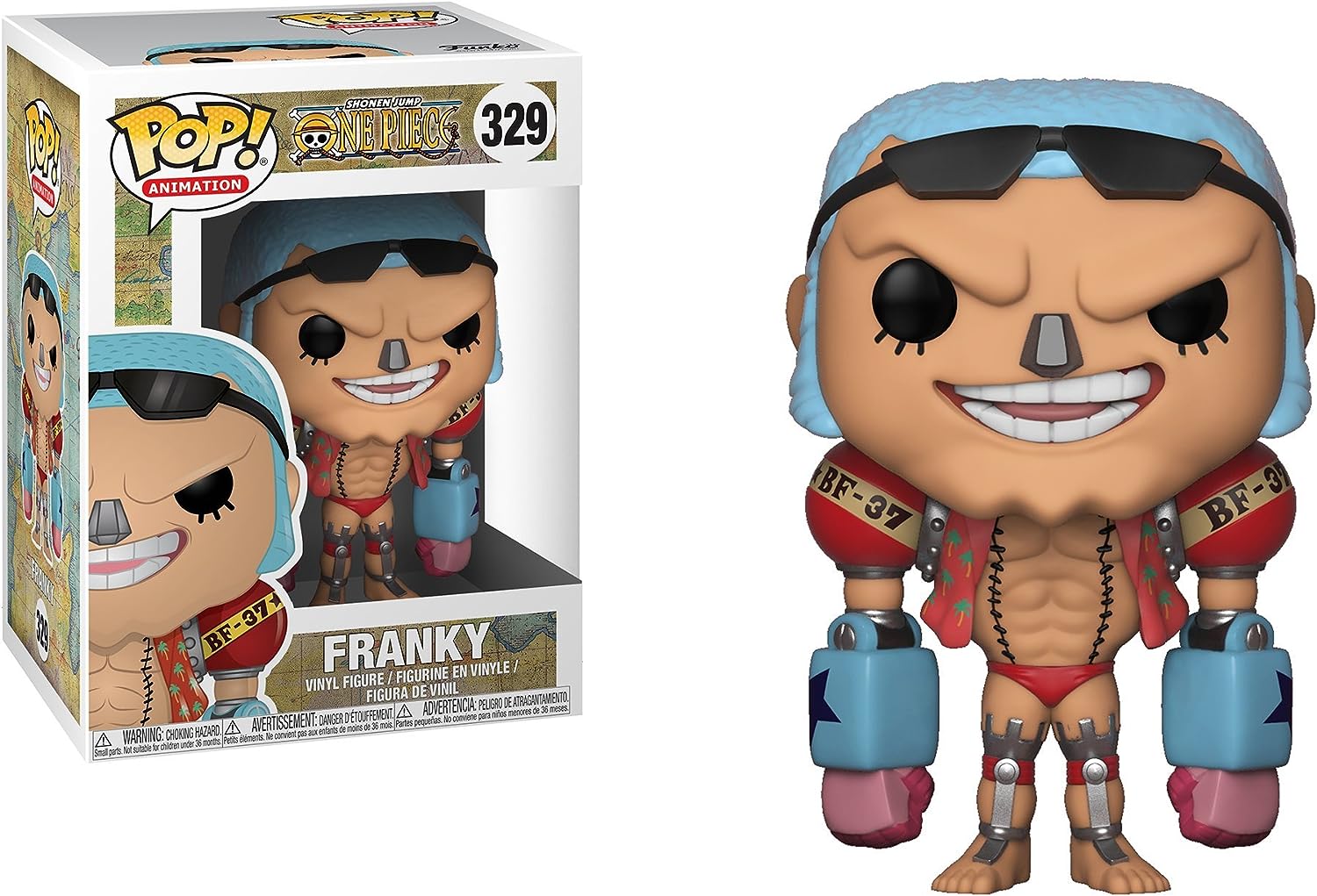 Franky, One Piece Funko Pop Animation 3.75 Inches Funko Pop 329