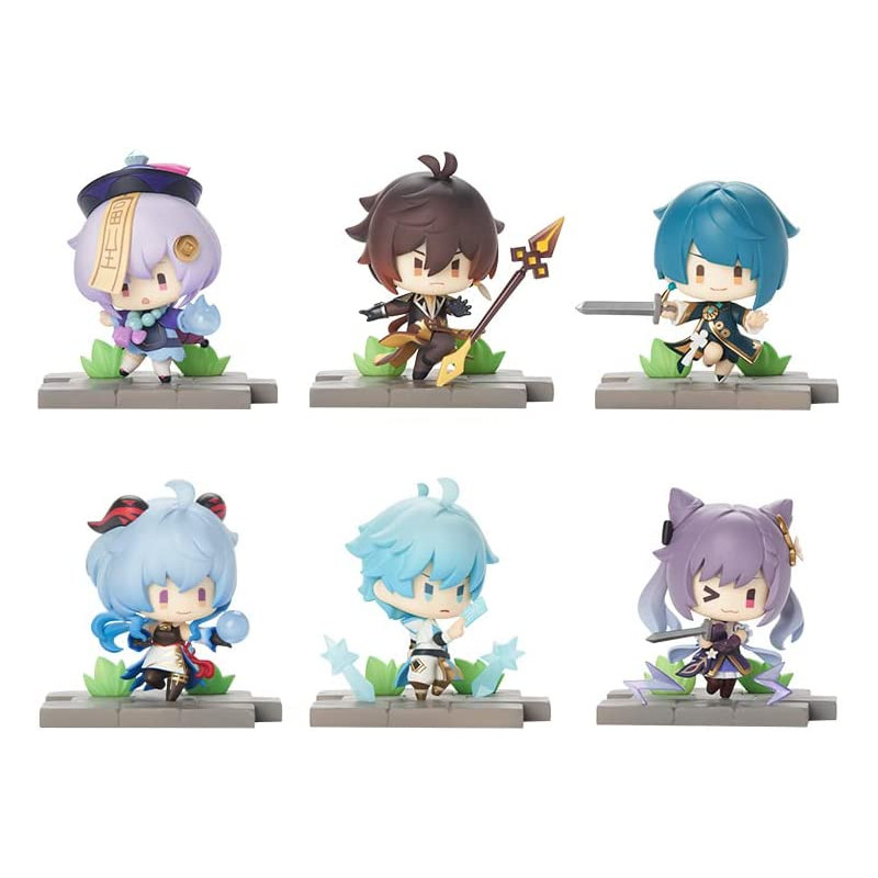 Genshin Impact Figure, Battlefield Heroes Collection Figure Rigetsu Hen, Random Blind Box