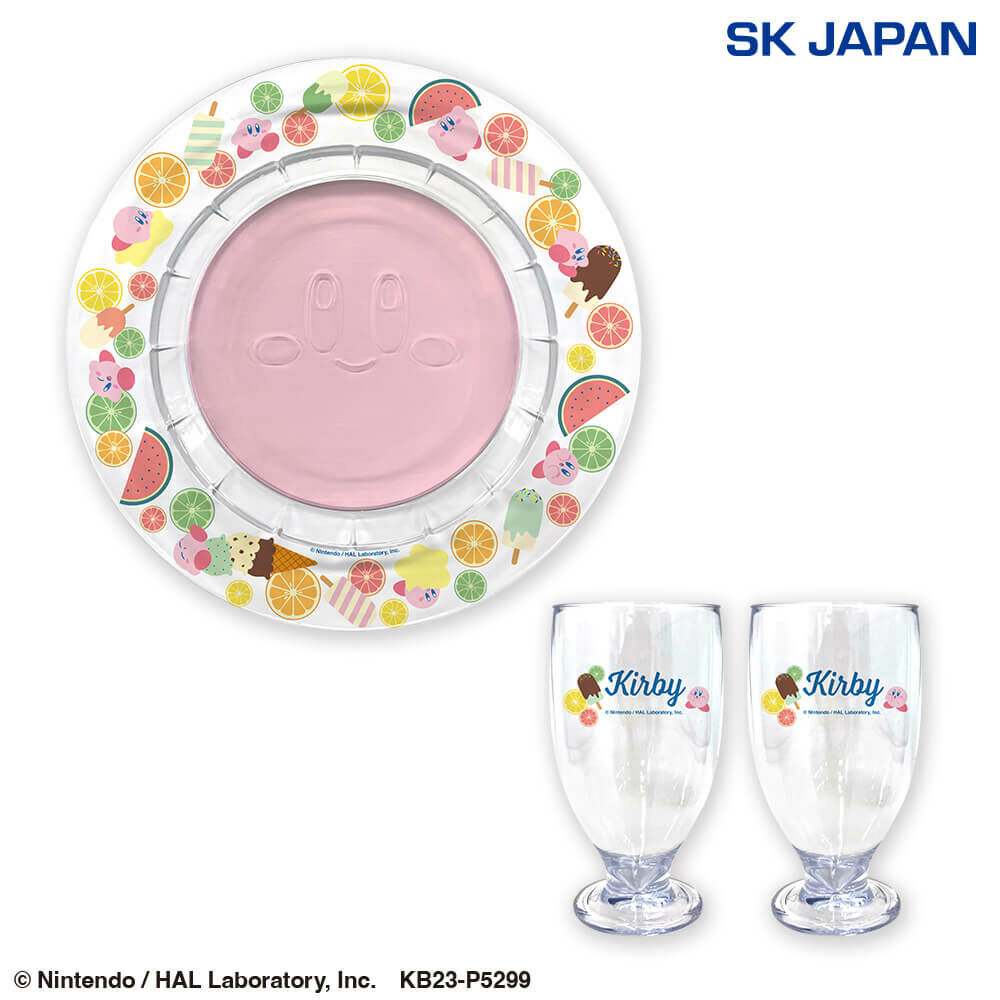 Kirby Clear Plate & Cup Set