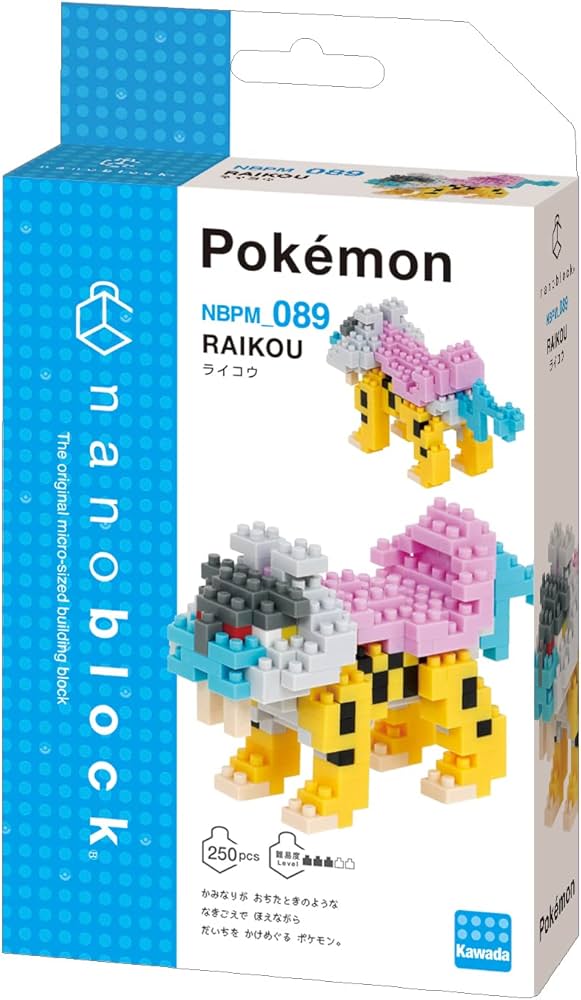 Raikou Nanoblock Pokemon - Pokémon Series Building Kit