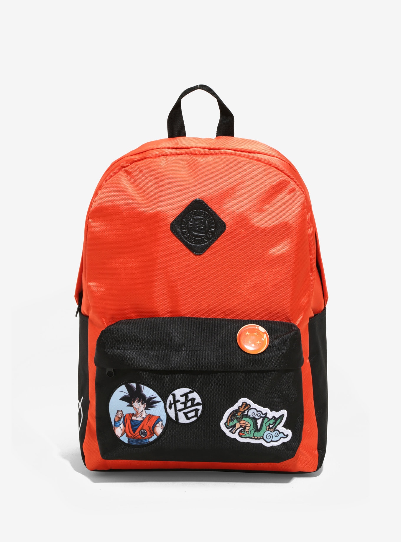 Bioworld Dragon Ball Super Patches Backpack BookBag Orange