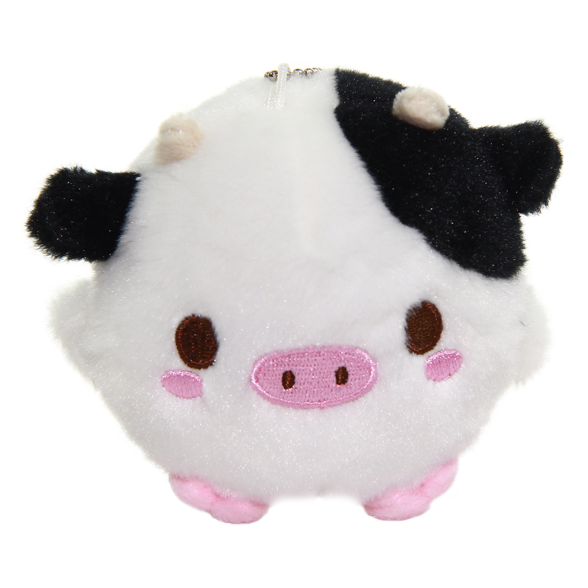 Cow Plush Doll Kawaii Stuffed Animal Soft Fuzzy Squishy Plushie Mochi White