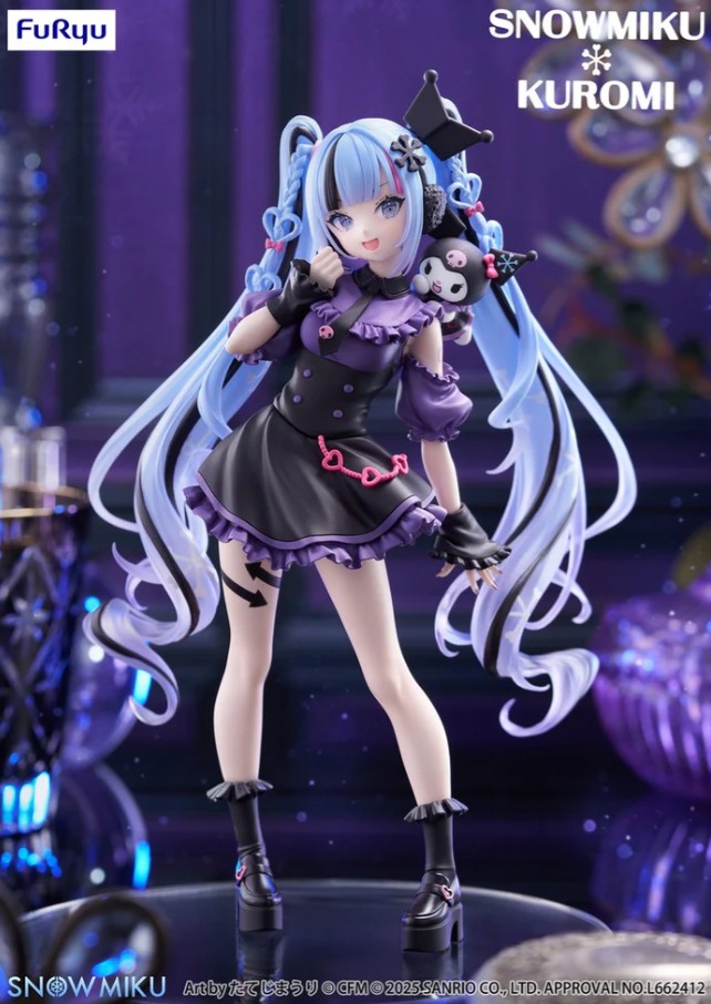 Snow Miku Hatsune Figure, Kuromi Miku, Trio Try It, Furyu