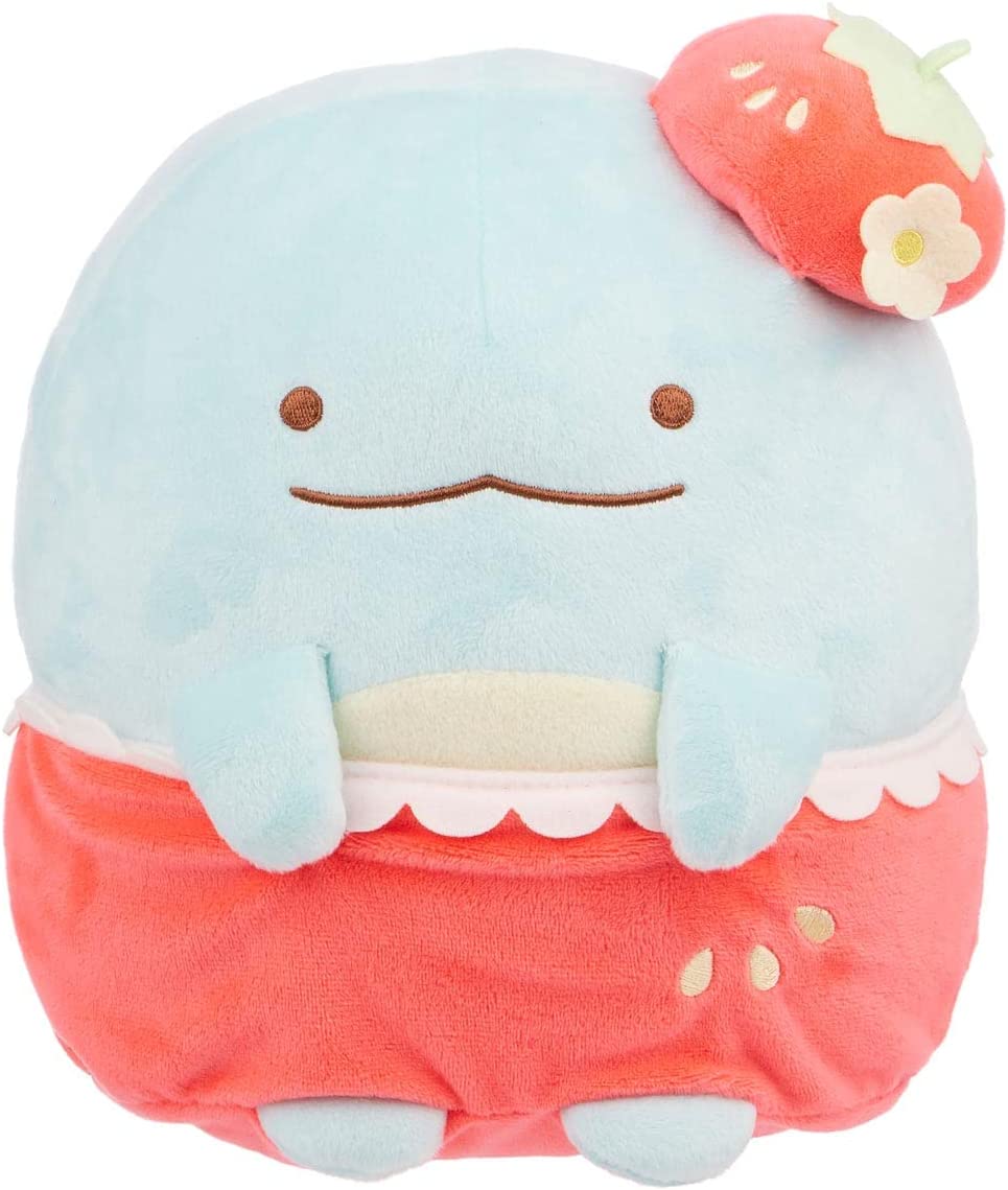 Tokage Plush Doll Strawberry, 9 Inches, Sumikkogurashi, San-X