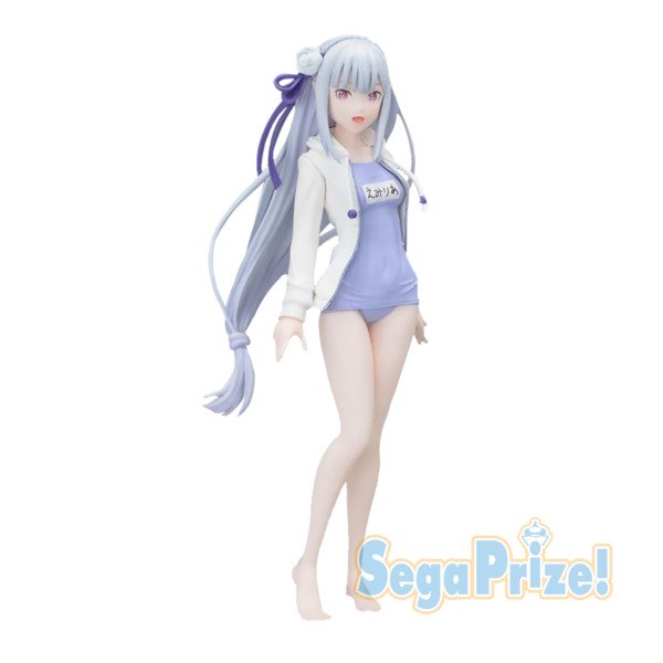 Emilia Figure, Swimsuit Ver, Re:Zero - Starting Life in Another World, Sega