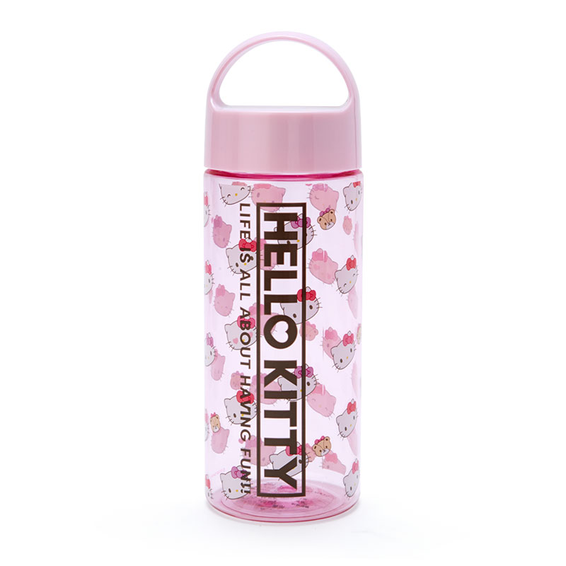 Hello Kitty Water Bottle, Clear Plastic, Pink, Japanese, 550ml, Sanrio