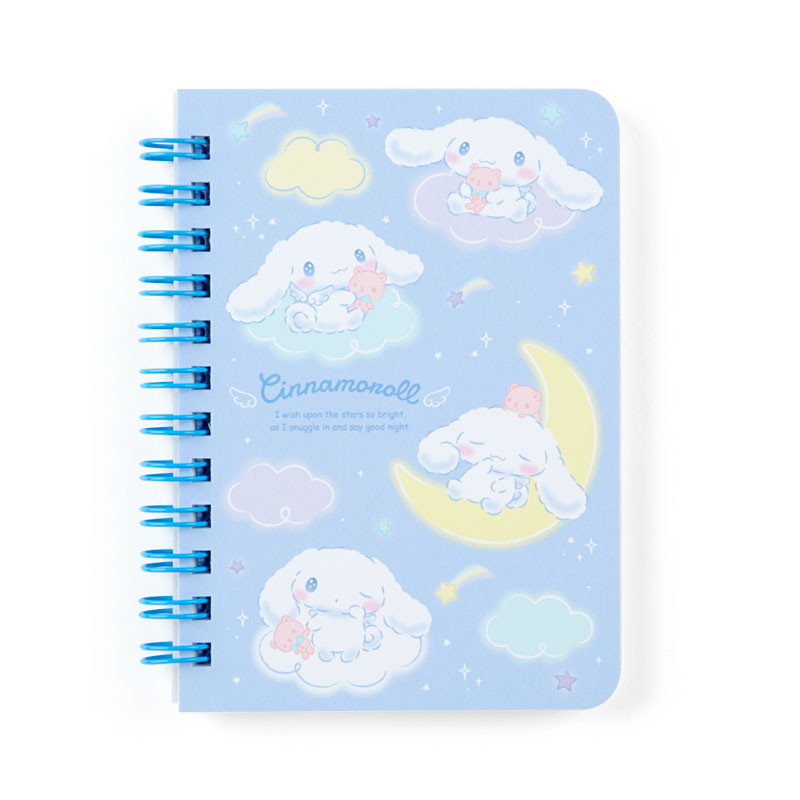 Cinnamoroll Spiral Mini Notebook 7mm 60 Sheets Sanrio